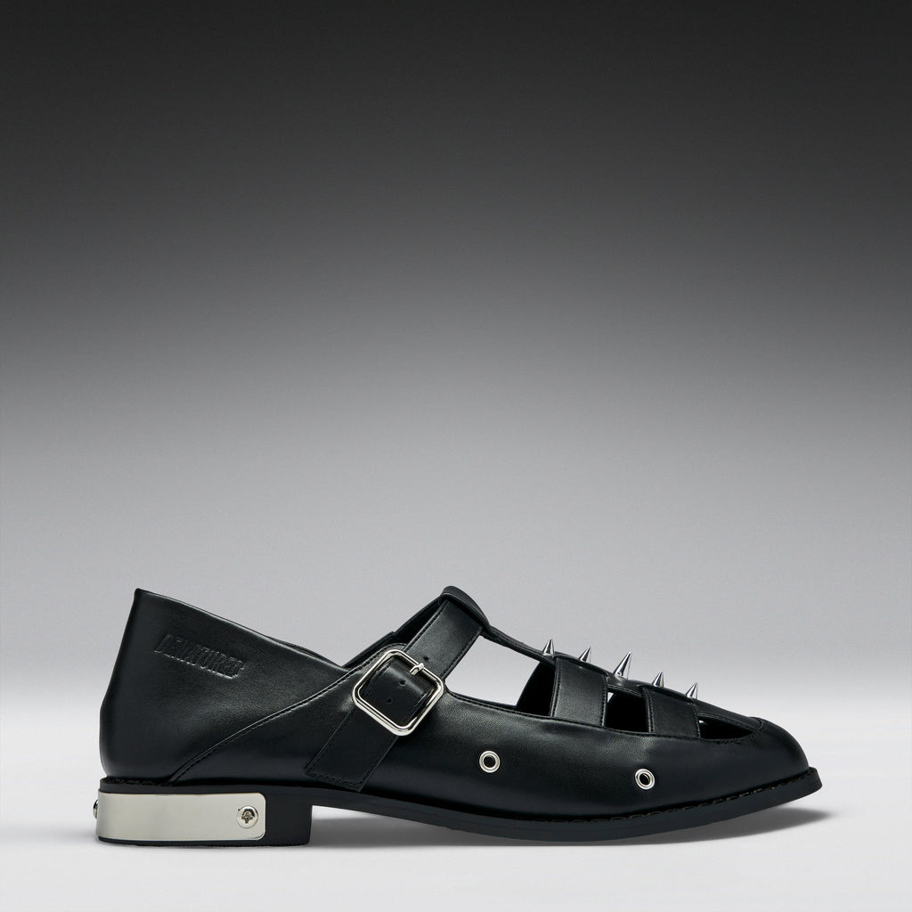 KOI Forlorn Men's Spiked Mary Janes - Black