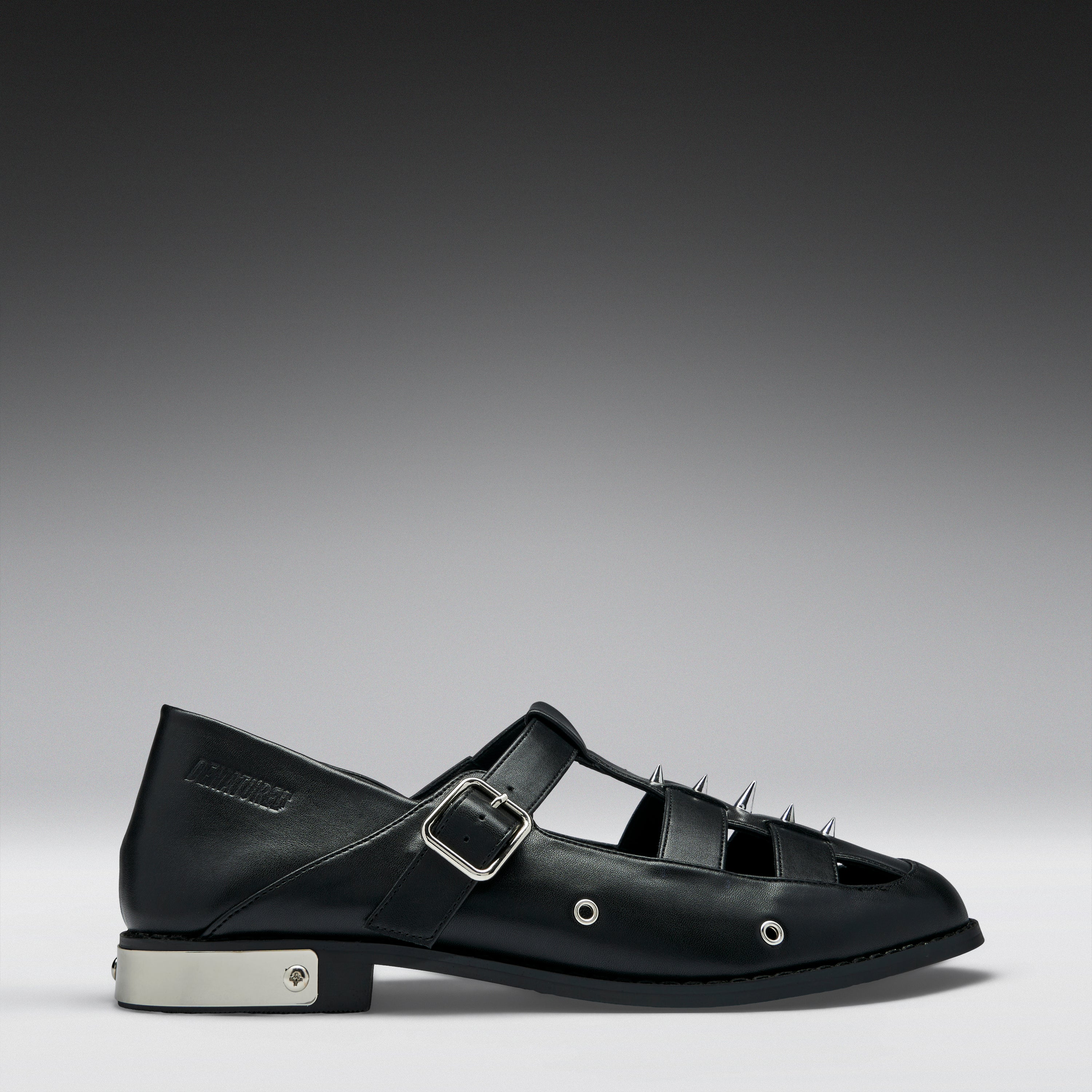KOI Forlorn Men's Spiked Mary Janes - Black