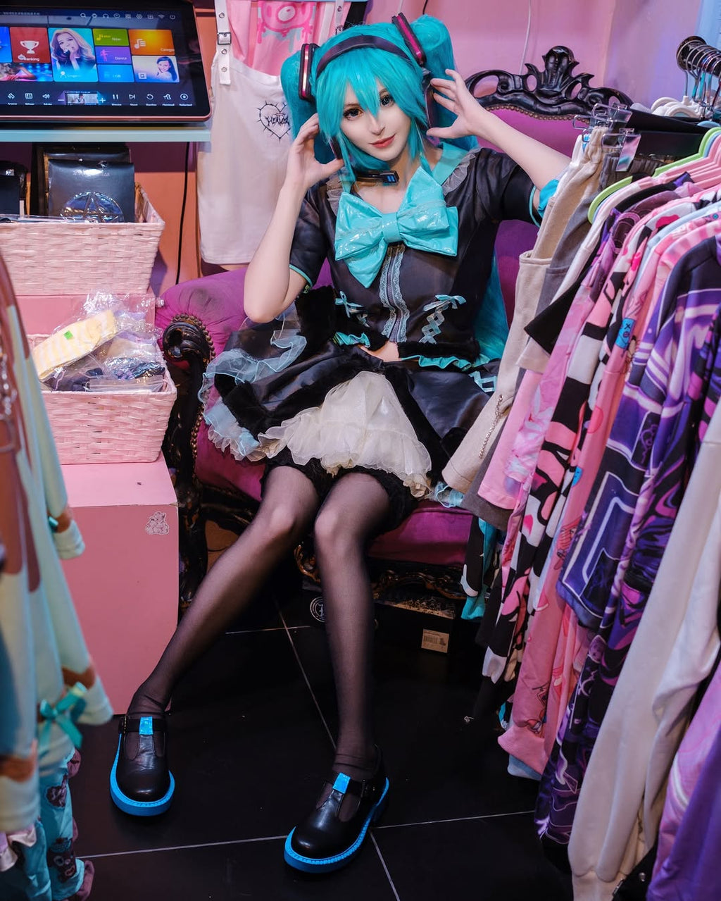 The Hatsune Miku Mary Janes - Black