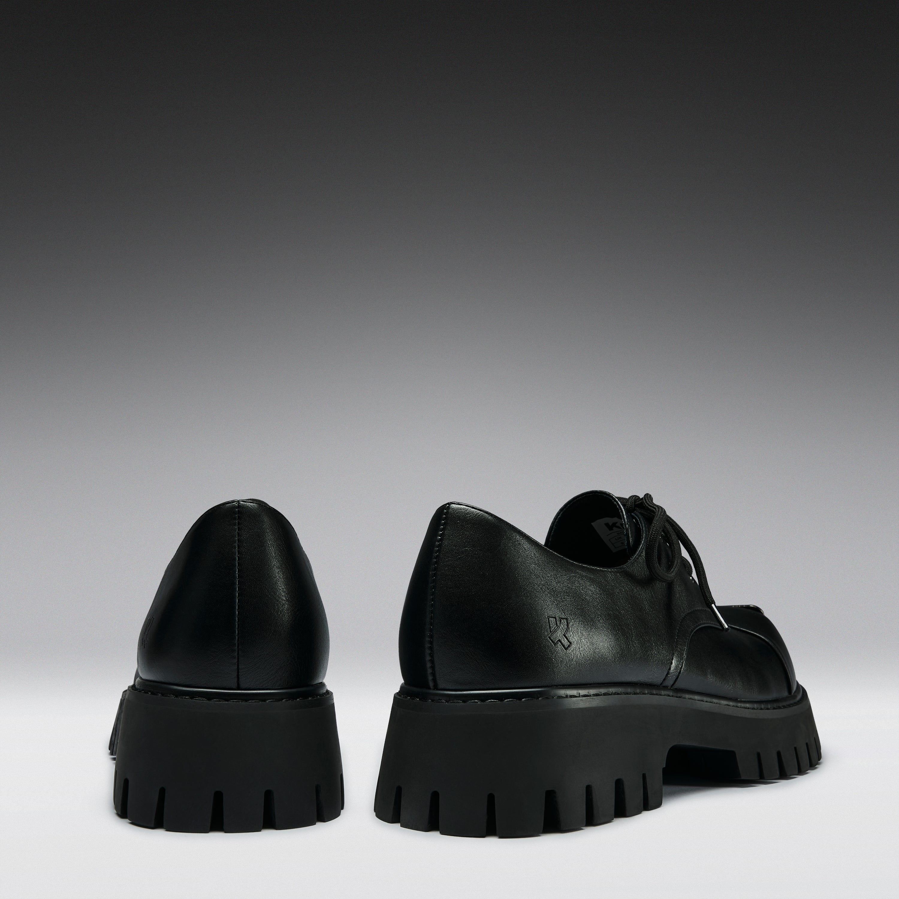 KOI Gehrman Metal Cap Chunky Shoes - Black-Clearance