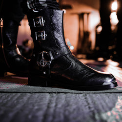 Ghost by KOI - Nameless Ghouls Men's Stacked Biker Boots