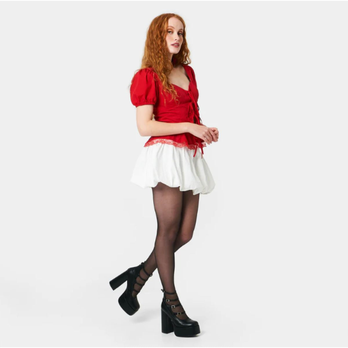 KOI Gurren Strappy Platform Heels-Clearance