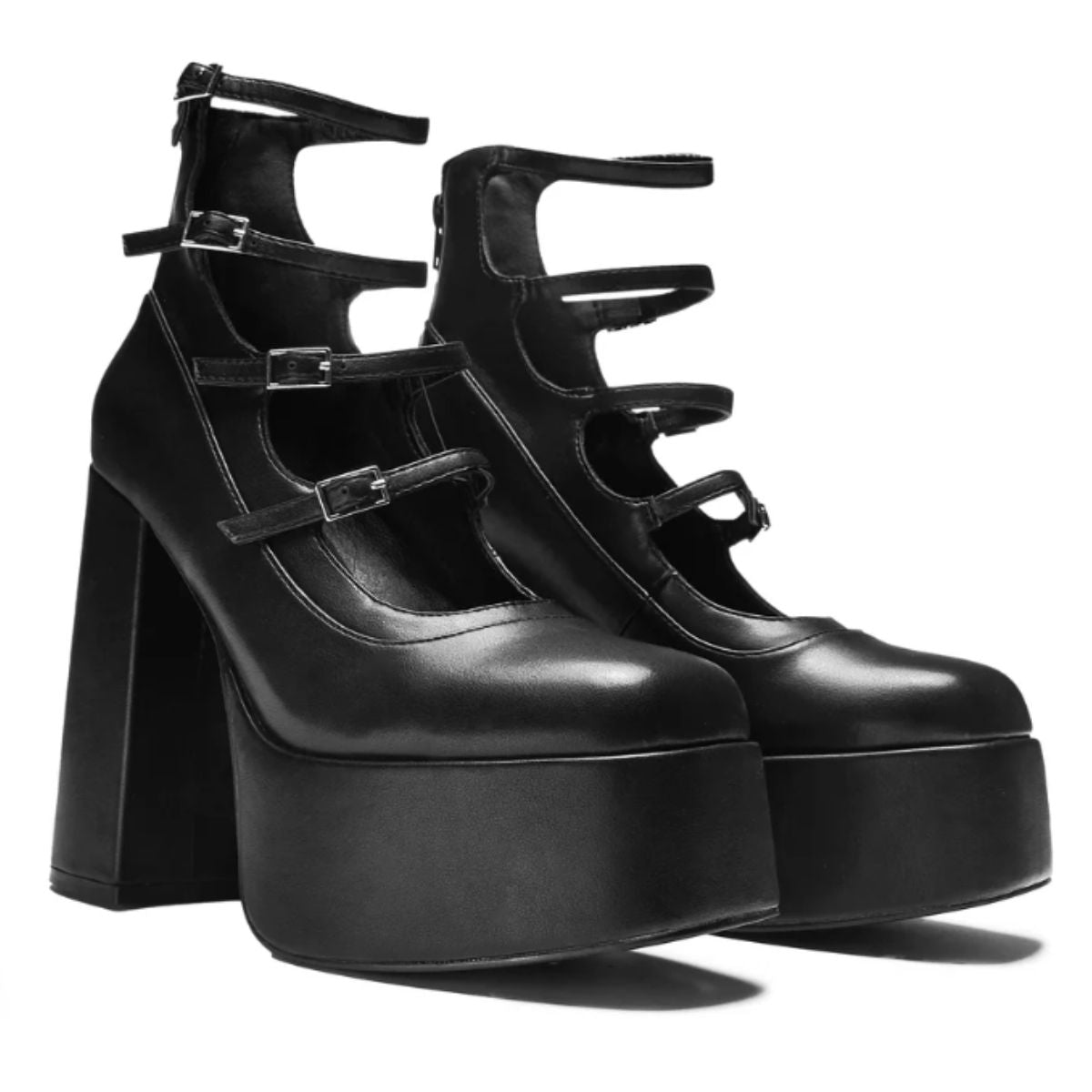 KOI Gurren Strappy Platform Heels-Clearance
