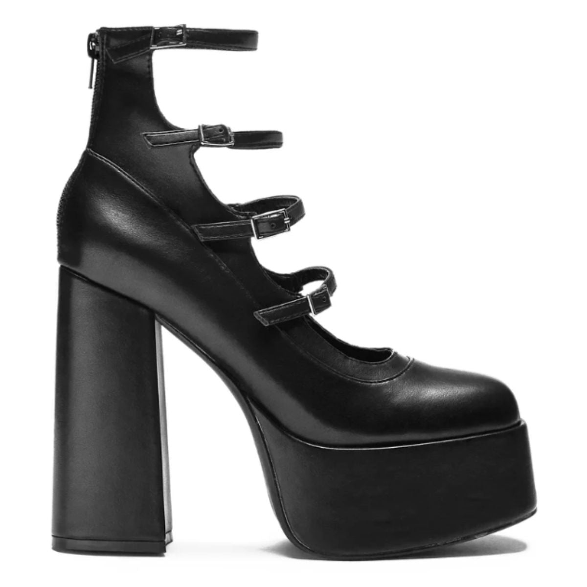 KOI Gurren Strappy Platform Heels-Clearance