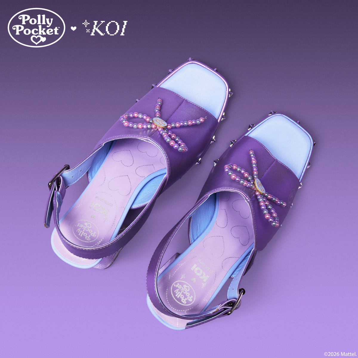KOI It’s Polly’s World Platform Heels- Purple