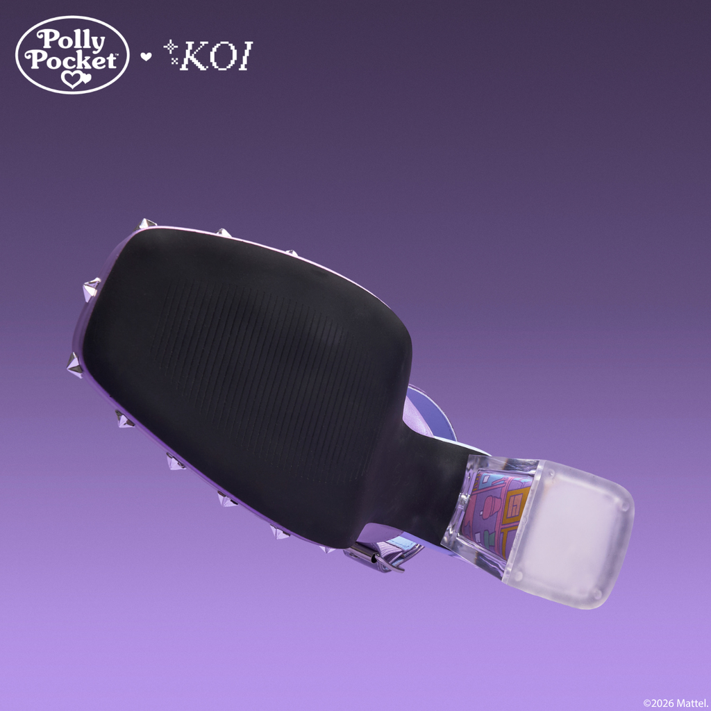 KOI It’s Polly’s World Platform Heels- Purple