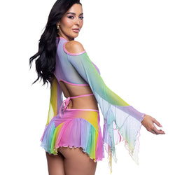 Flow Top & Skirt Set