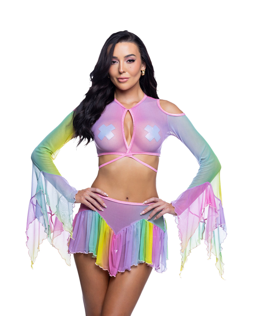 Flow Top & Skirt Set