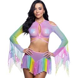 Flow Top & Skirt Set