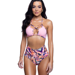 Butterfly High-Waist Shorts