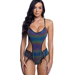 Reflective Lace-up Bodysuit