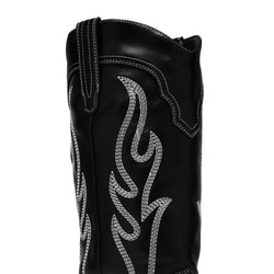 KOI Cryptek Men's Snub Nose Tall Cowboy Boots - Black Vintage