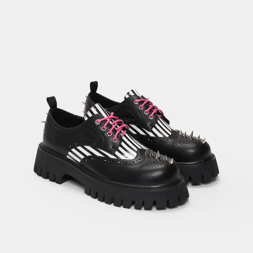 KOI Footwear The Culture Steampunk Brogues Vegan Chunky Platform Shoes