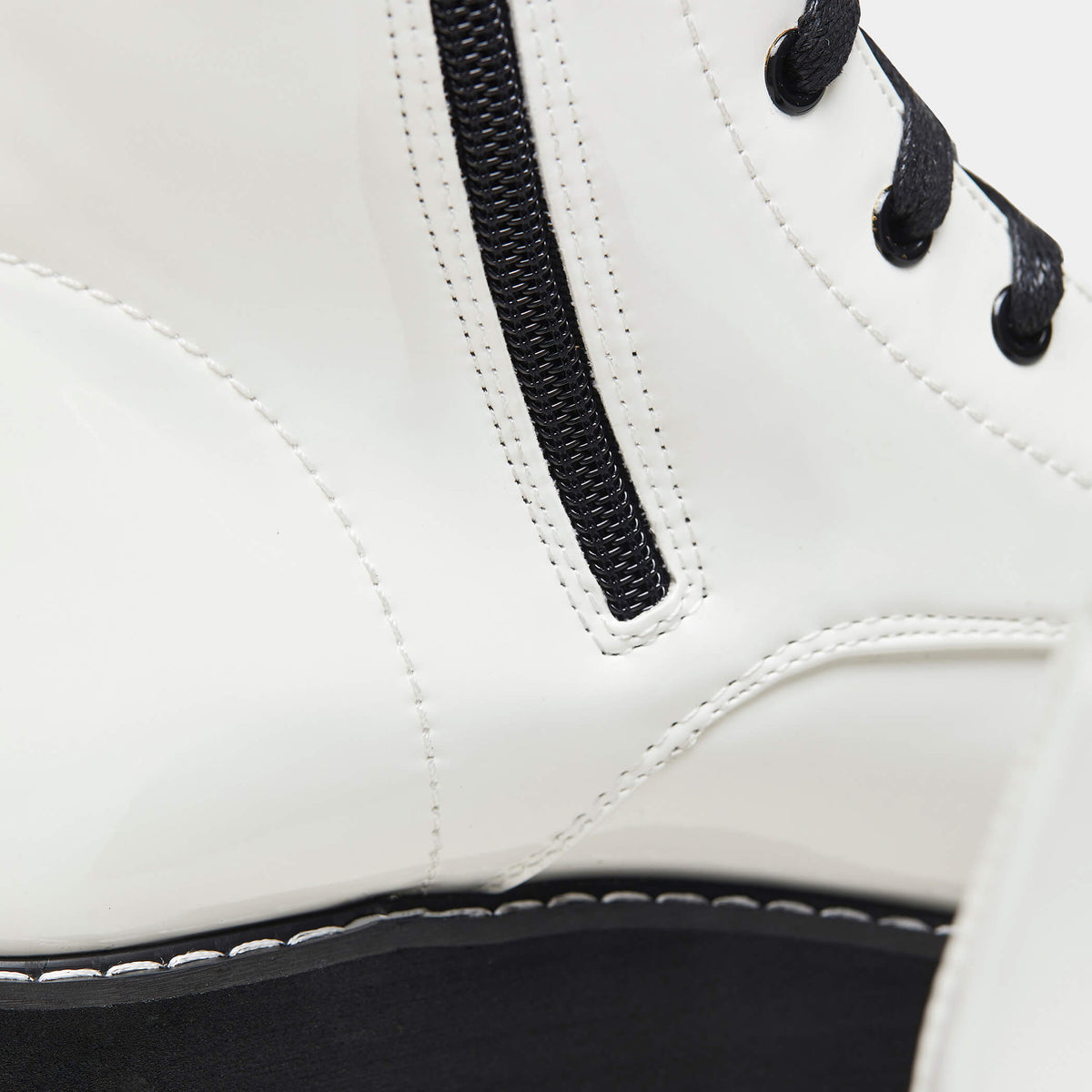 KOI Footwear ARKON Mega Platform Patent Boots Vegan Mega Platform Boots