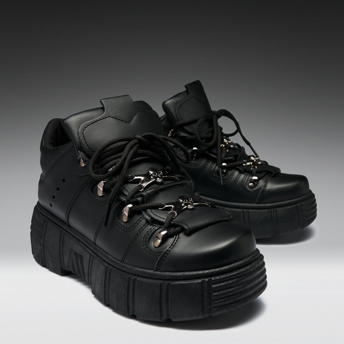 KOI Rimo Core Chunky Black Trainers-Clearance