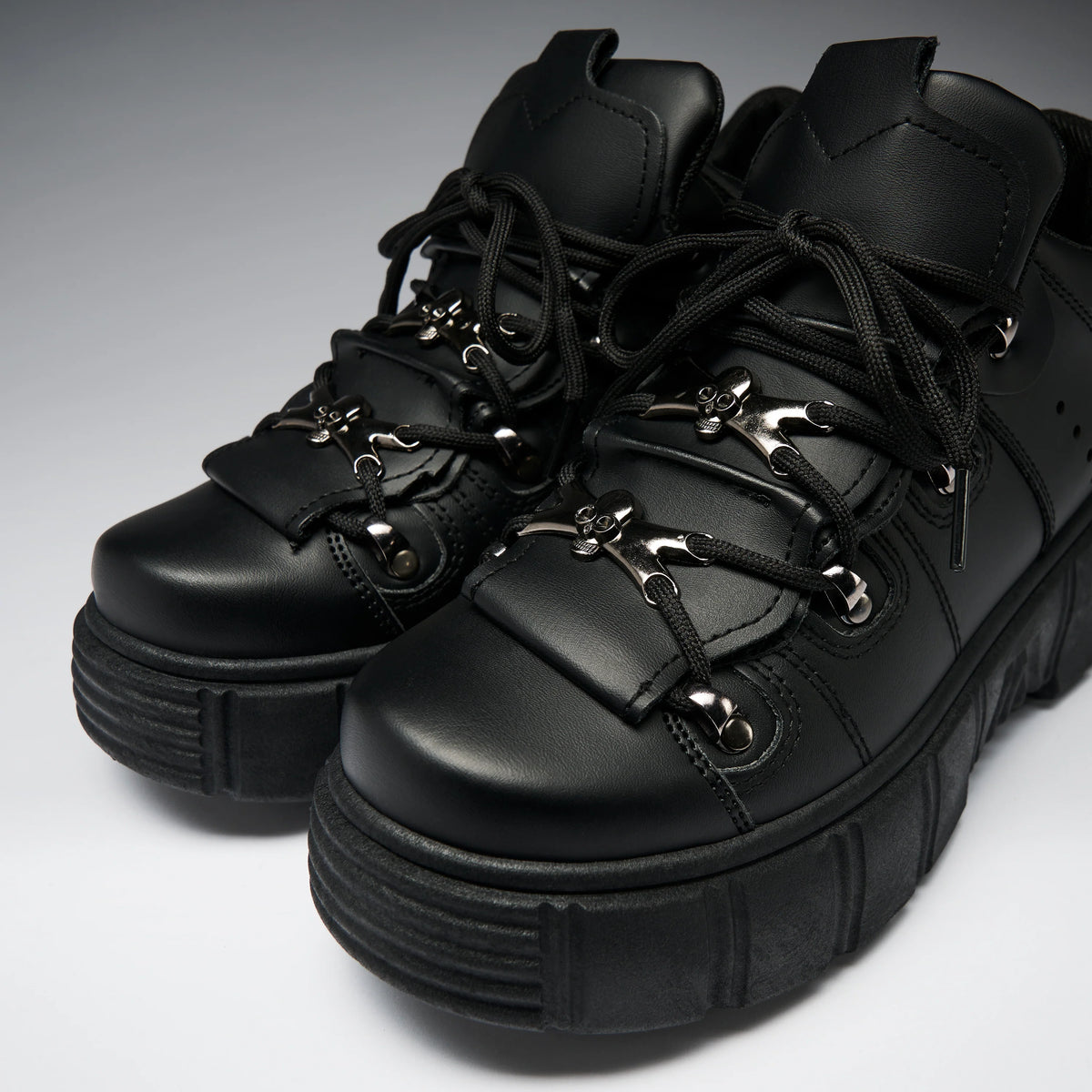 KOI Rimo Core Chunky Black Trainers-Clearance