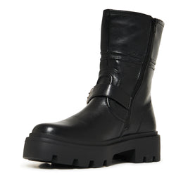 Arakis Chunky Buckle Boots- Black