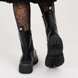 Arasaka Double Rand Military Boots - Black