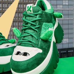 Beanzilla Platform Trainers - Green-Size 7-Clearance