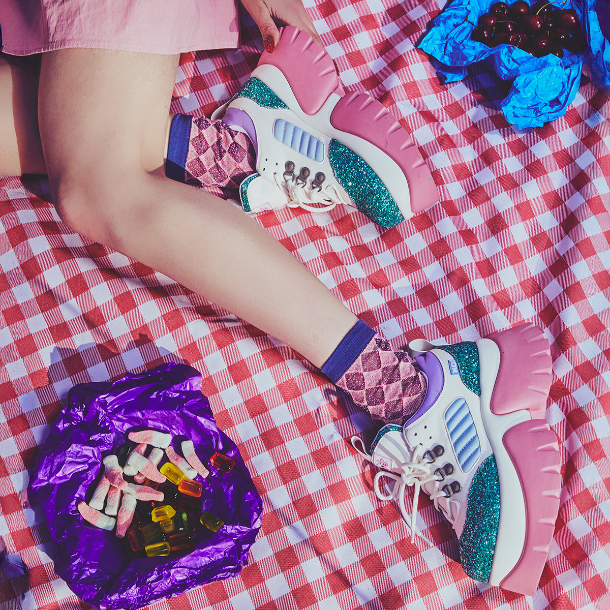 KOI Candy Cuddles Sparkling Trainers-Clearance