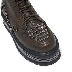 Chained Up Envy Skull Hardware Platform Boots