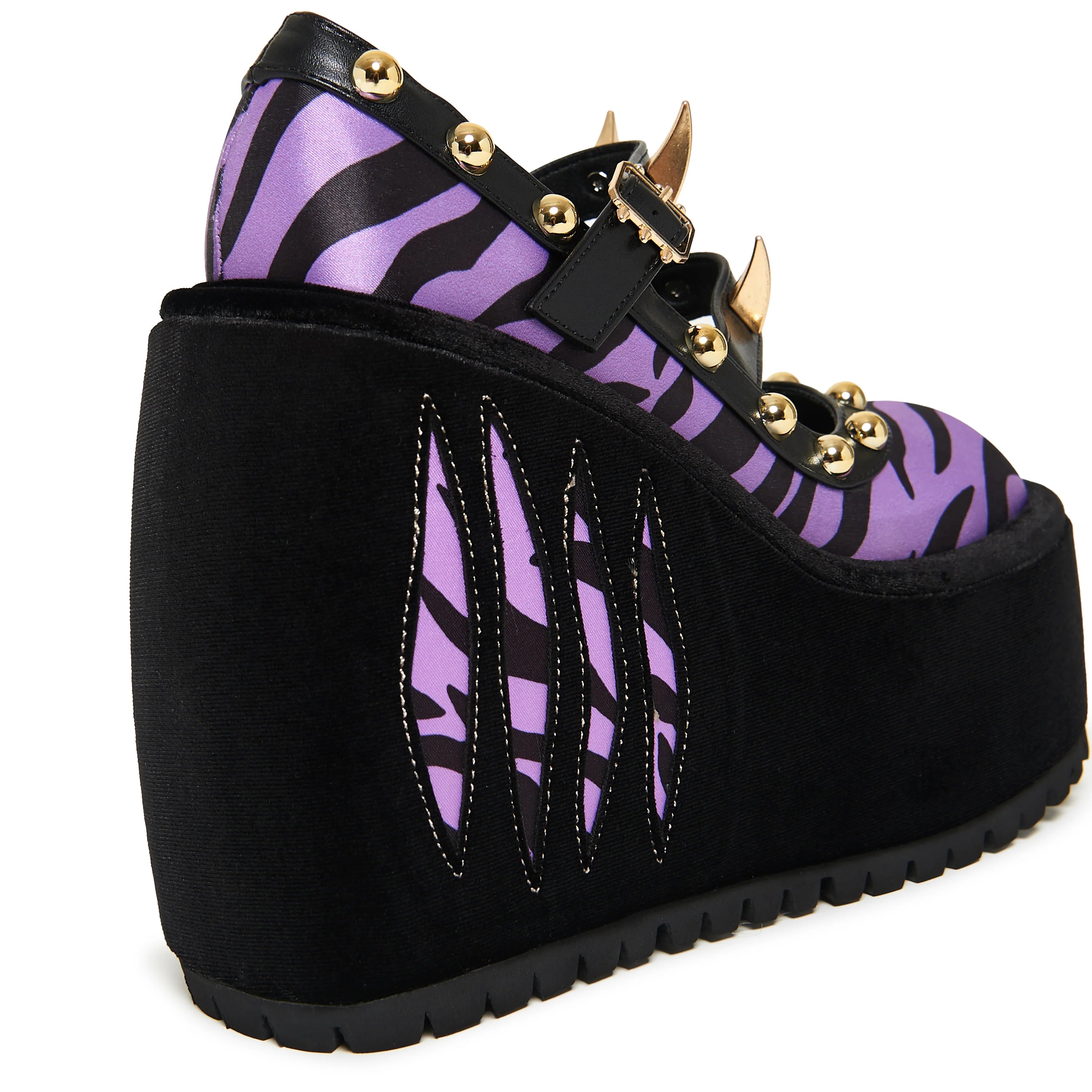 Clawsome Wolf Platform Wedges - Violet
