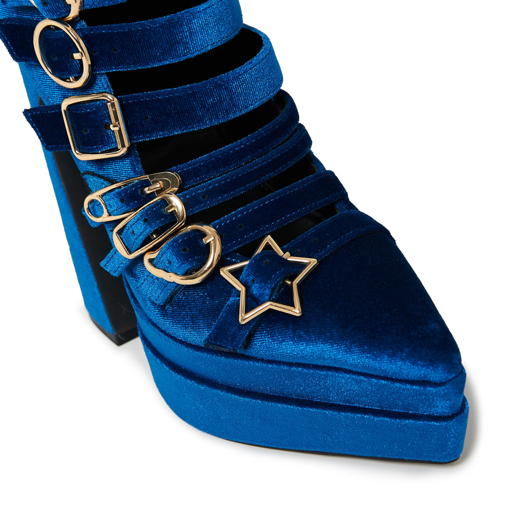 KOI Cyberspace Celestial Long Boots - Blue