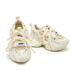 Frozen Shores Mega Chunky Trainers - Vanilla-Size 8-Clearance