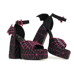 Talons épais rembourrés Haunt Couture - Noir