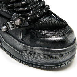 KOI Metamorphosis Distressed Platform Trainers - Charcoal