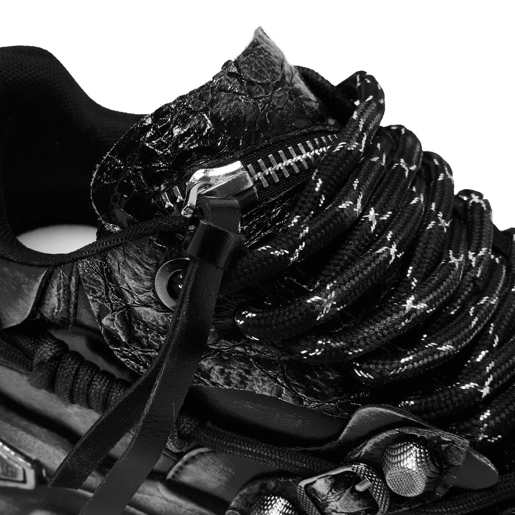 KOI Metamorphosis Distressed Platform Trainers - Charcoal-Clearance