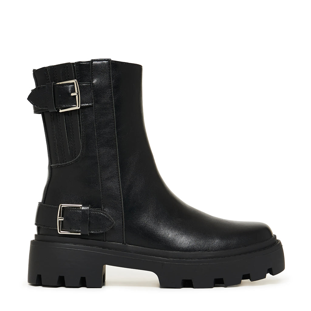 KOI Riven Chunky Boots-Black