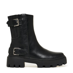 Riven Chunky Boots-Black