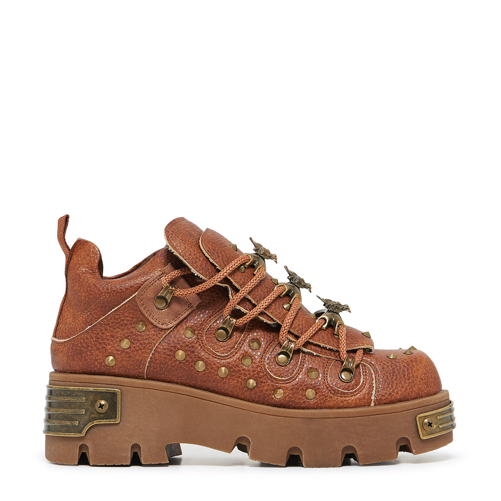KOI Thurnax Chunky Hardware Trainers - Brown