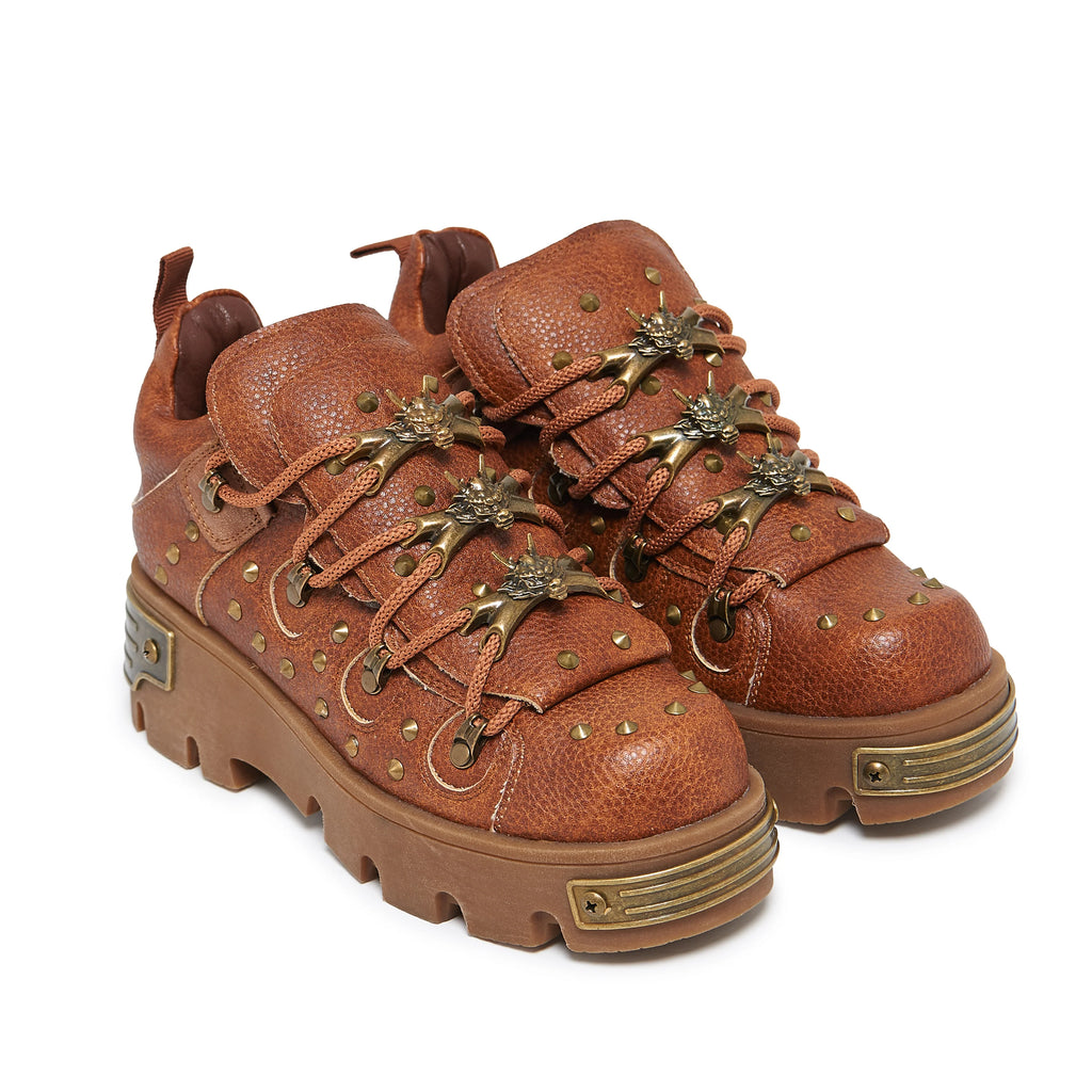 KOI Thurnax Chunky Hardware Trainers - Brown