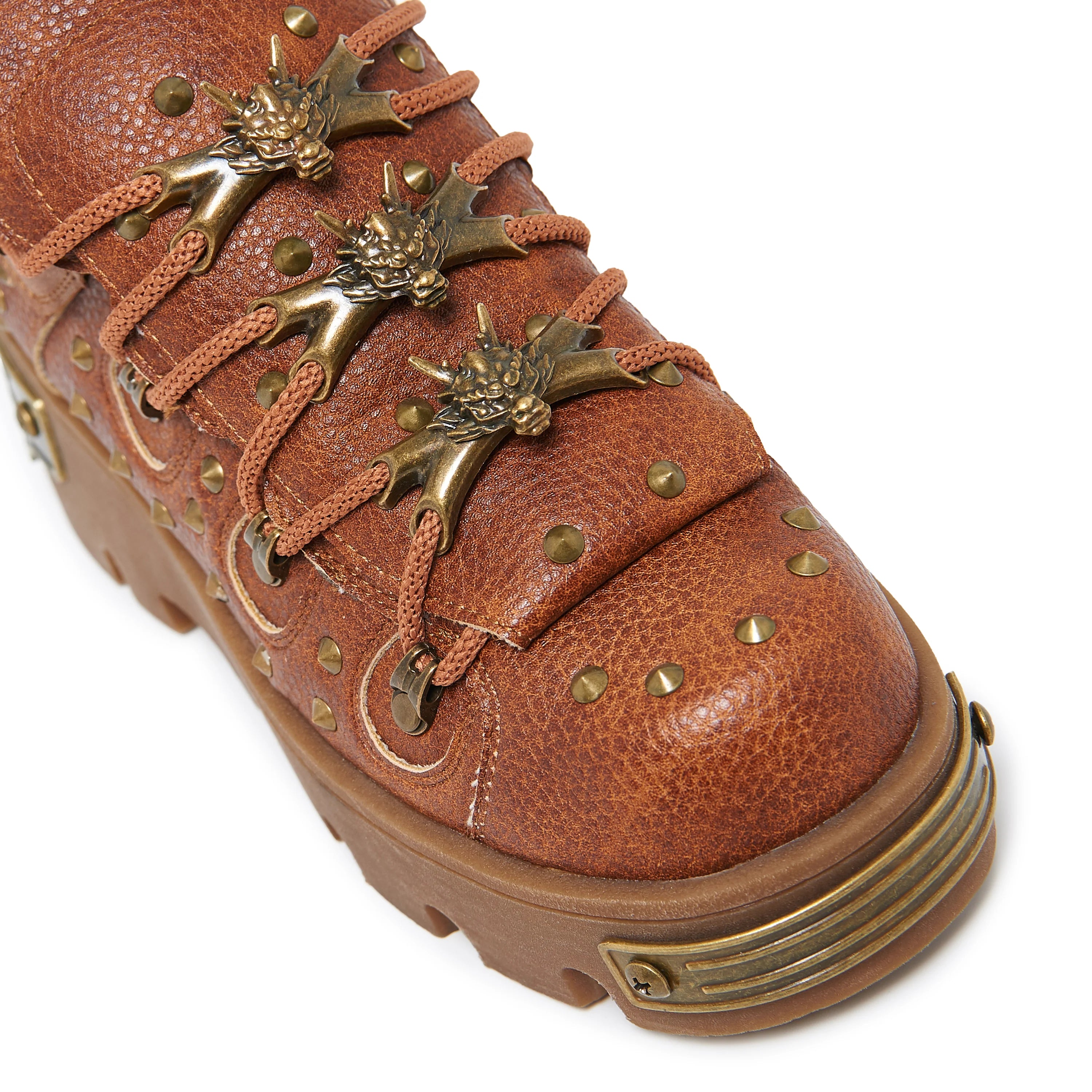 KOI Thurnax Chunky Hardware Trainers - Brown