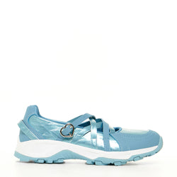 Kyubi Shimmering Ballet Mary Janes - Blue