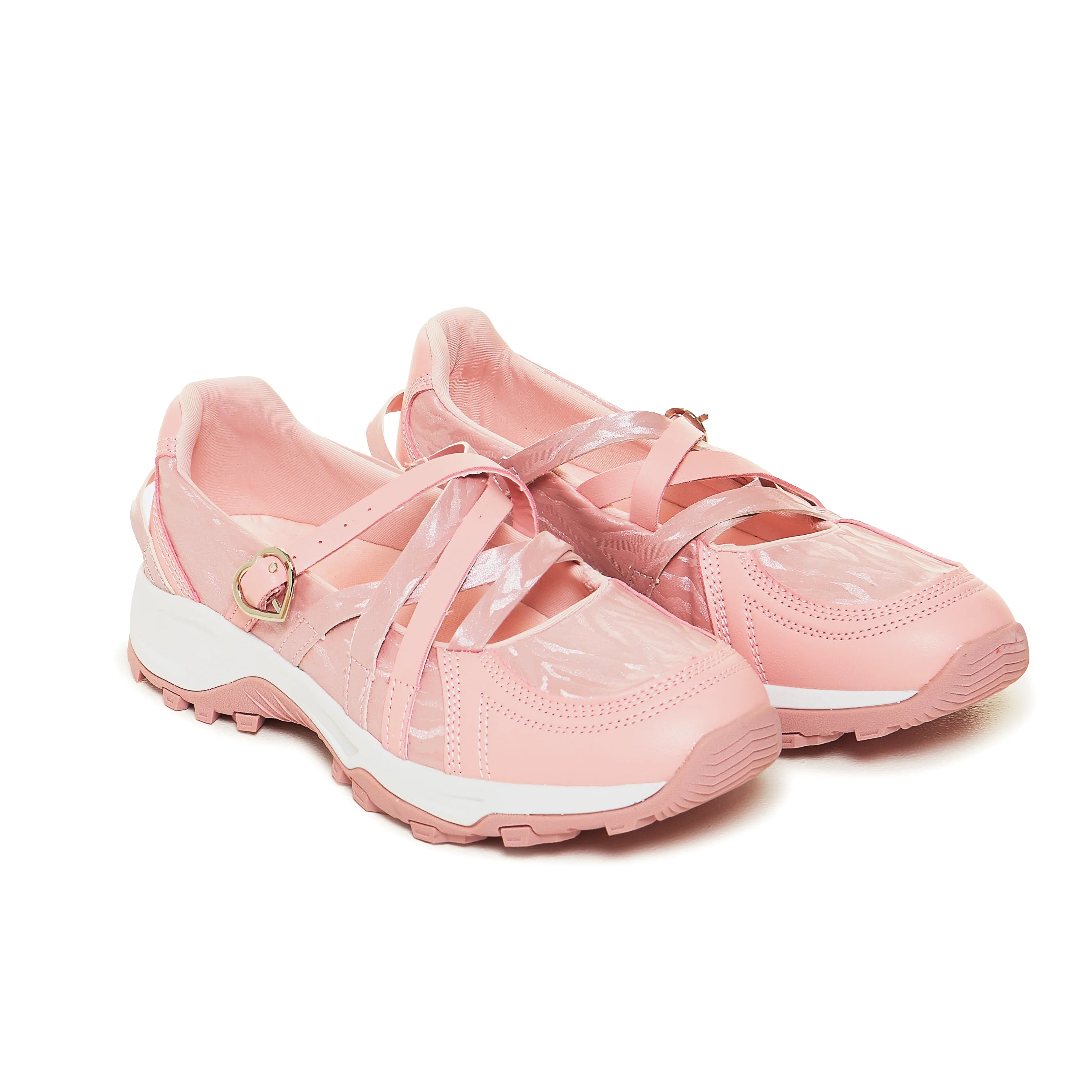 KOI Kyubi Shimmering Ballet Mary Janes - Pink