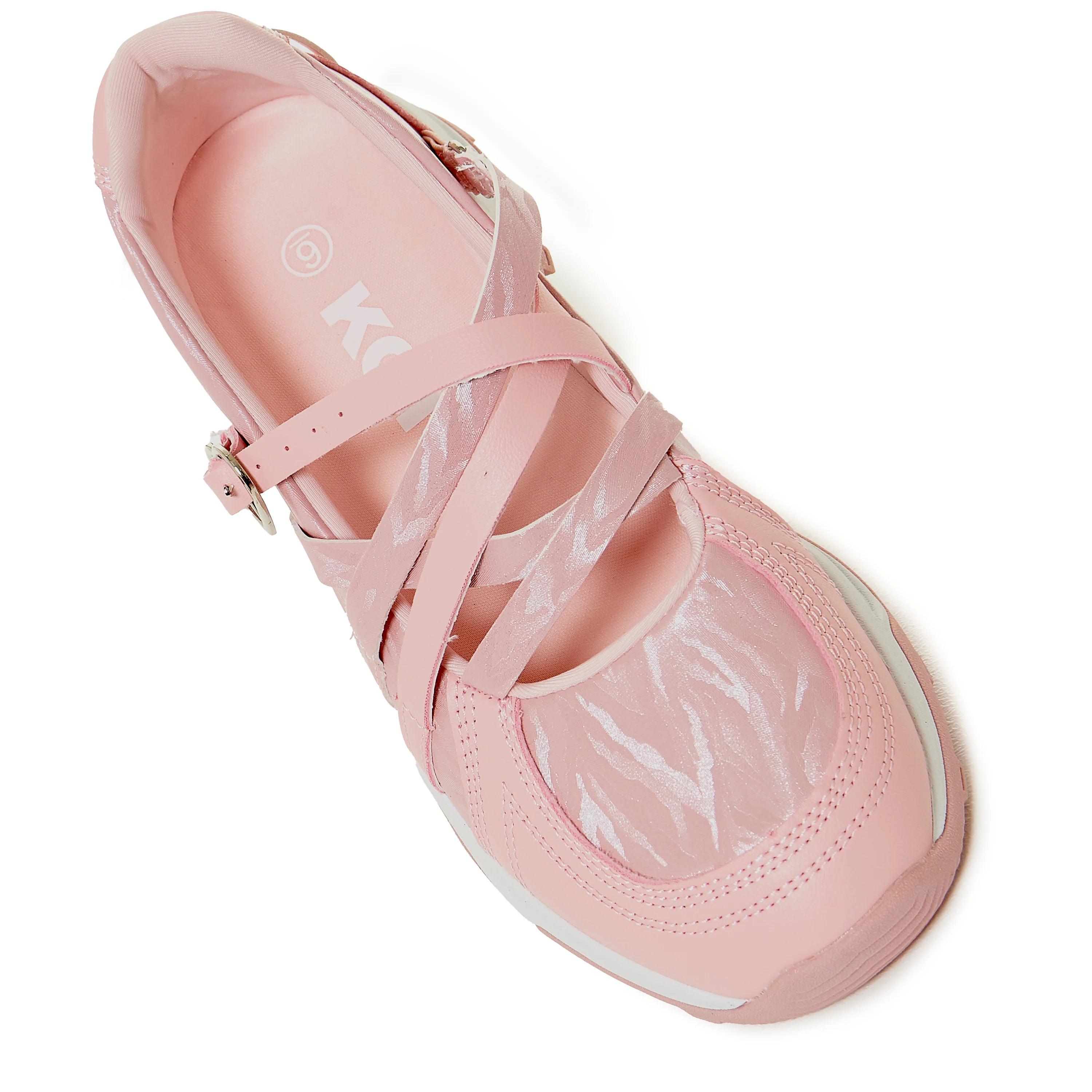 KOI Kyubi Shimmering Ballet Mary Janes - Pink
