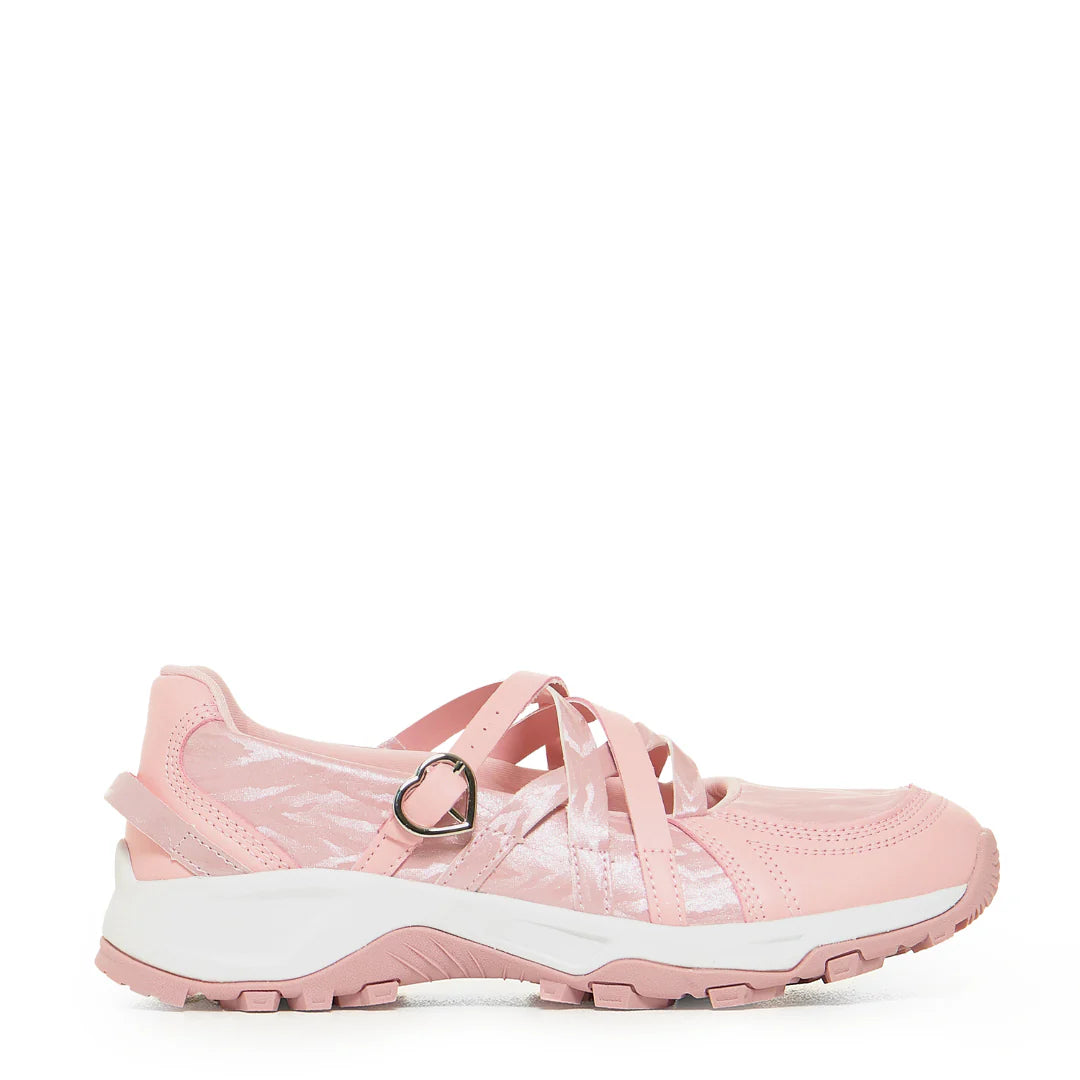 KOI Kyubi Shimmering Ballet Mary Janes - Pink