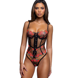 Midnight Rose 2pc Corset Set