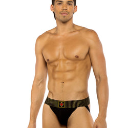 Sacred Heart Jockstrap with Studded Elastic