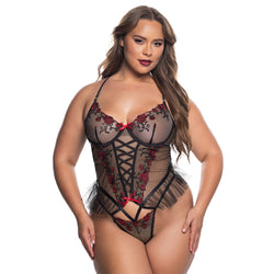 Blossom Beauty Peplum Teddy