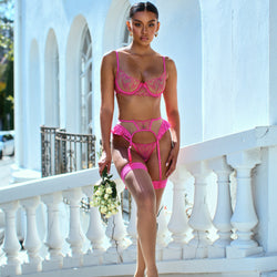 Queen Of Hearts 3-Piece Garter Set