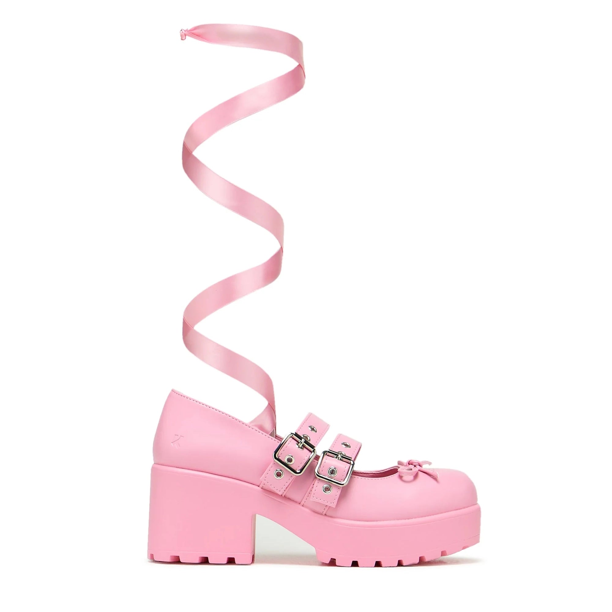 KOI Miyako Lace Up Ballet Shoes - Pink