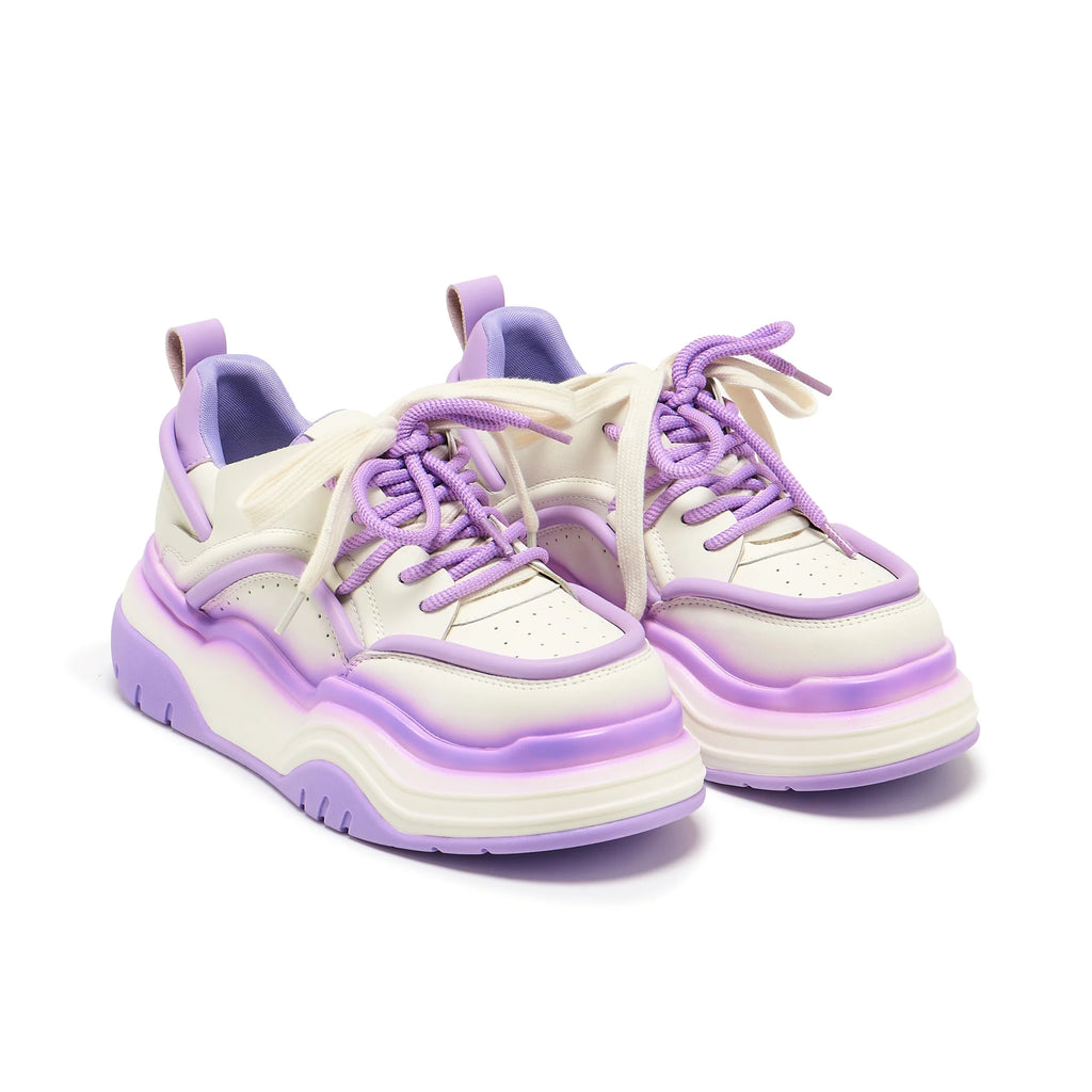 KOI Neon Reef Platform Trainers - Violet