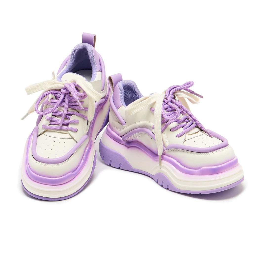KOI Neon Reef Platform Trainers - Violet