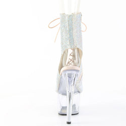 Pleaser Adore-1016C-RS-Silver/Clear-Size 9-Clearance