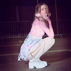 Tira Ruffle Mary Janes ‘ Porcelain Delights Edition’