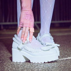 Tira Ruffle Mary Janes ‘ Porcelain Delights Edition’